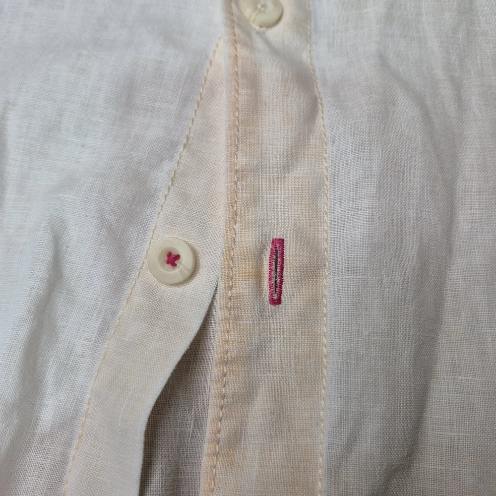 Tommy Bahama Light Orange Button Down Linen Shirt 2755/2